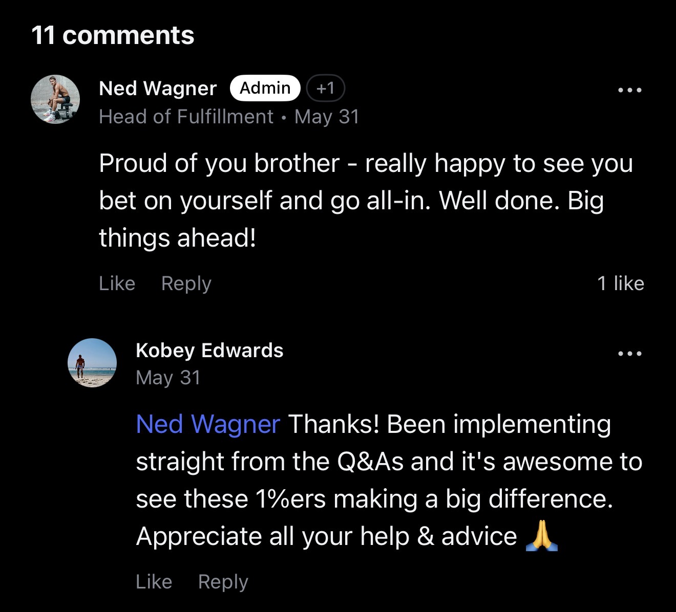 Client win: Kobey Edwards implementing Q&A coaching for big results
